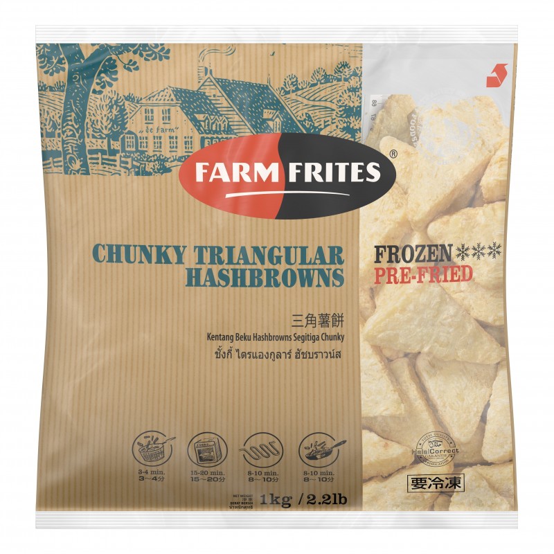FarmFrites Chunky Triangular Hashbrowns 1kg