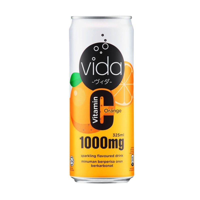 Vida C Orange Sparkling Drink 325ml