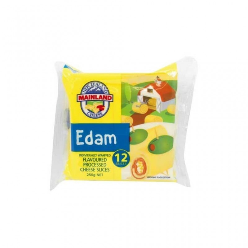 Mainland Cheese Slices Edam Processed 250g