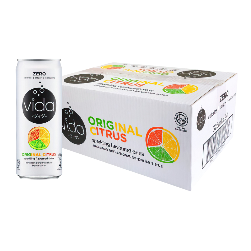 Vida Zero Original Citrus Sparkling Drink 325ml
