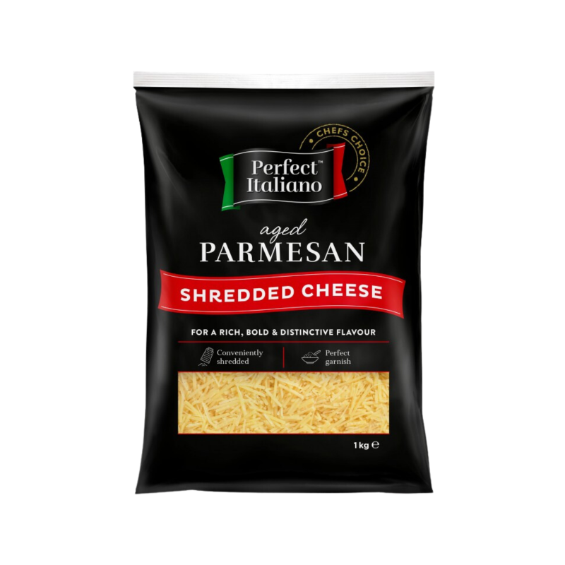 Perfect Italiano Aged Parmesan Shredded Cheese 1kg