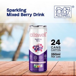 Allswell 气泡浆果果汁饮料 250ml（24罐
