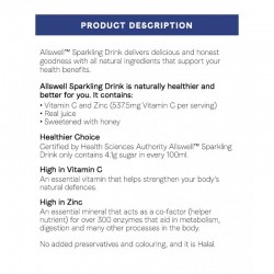 Allswell Sparkling Berry Fruit Drink 250ml (24 CANS) 气泡浆果