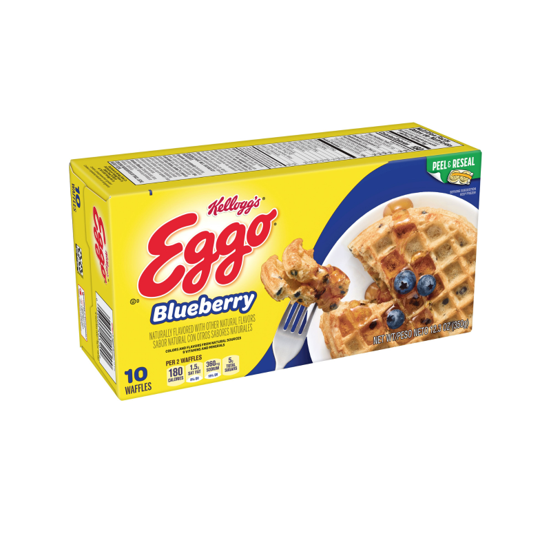 Kelloggs Eggo Blueberry Waffles 349g