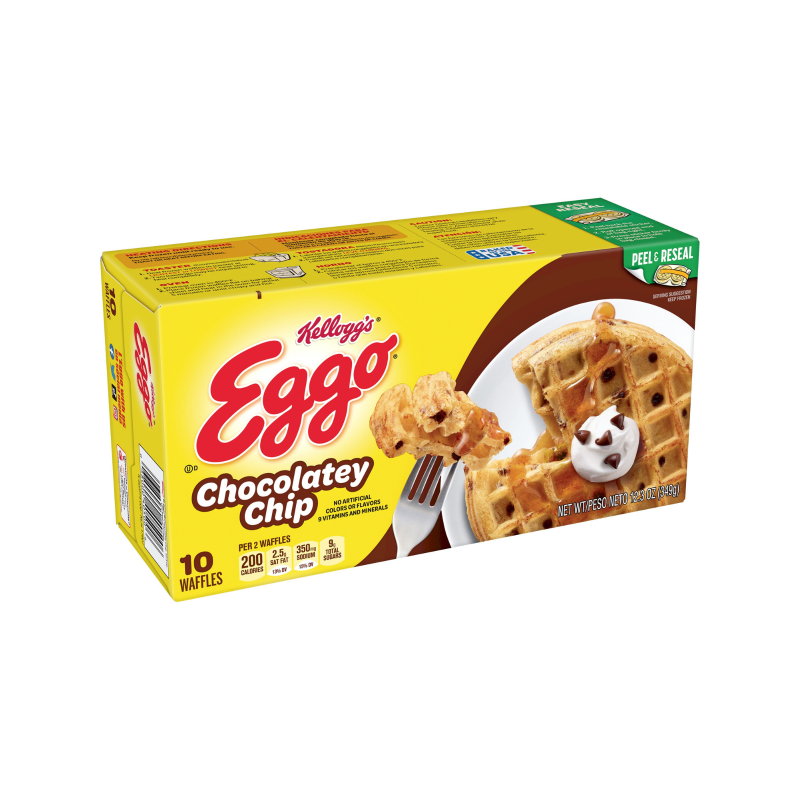 Kelloggs Eggo Chocolate Chips Waffles 349g