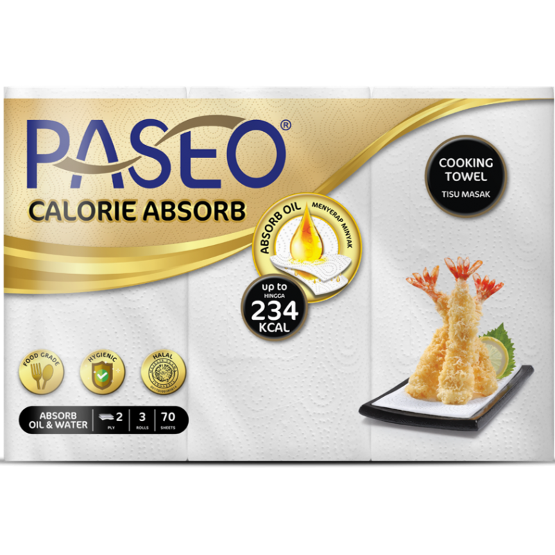 Paseo Calorie Absorb Kitchen Towel  3 Rolls