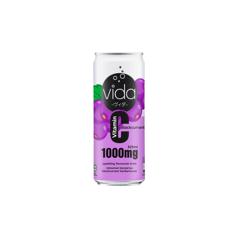 Vida C Blackcurrant Sparkling Drink 325ml