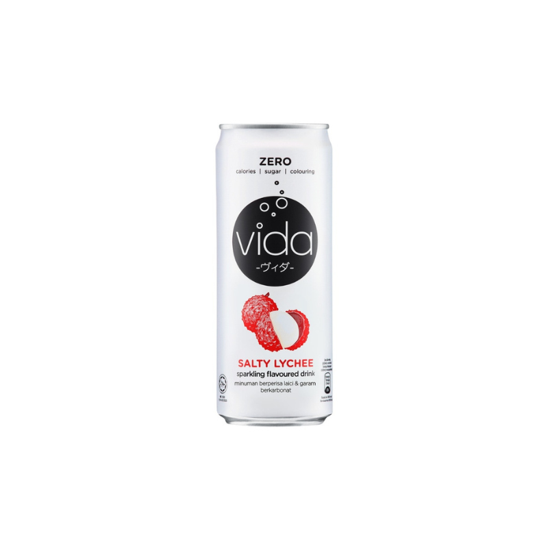 Vida Zero Salty Lychee Sparkling Drink 325ml