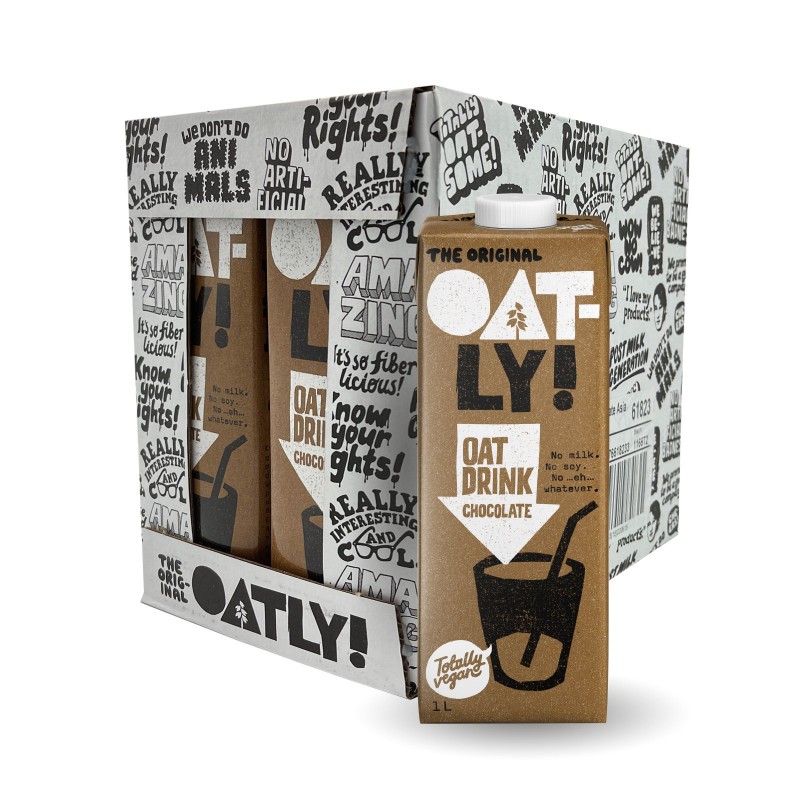 Oatly Dairy Free Chocolate Oat Milk Drink 6x1l